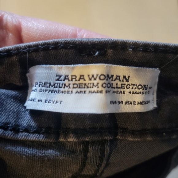 Zara gray  Premium denim size 2 short - Picture 3 of 5